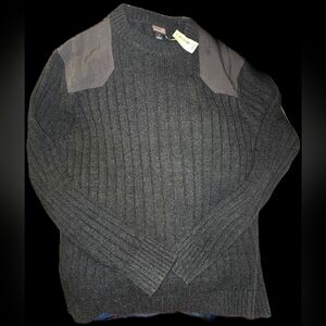 Men's PATAGONIA Size L Super Thick Dark Gray COTTON & HEMP Sweater